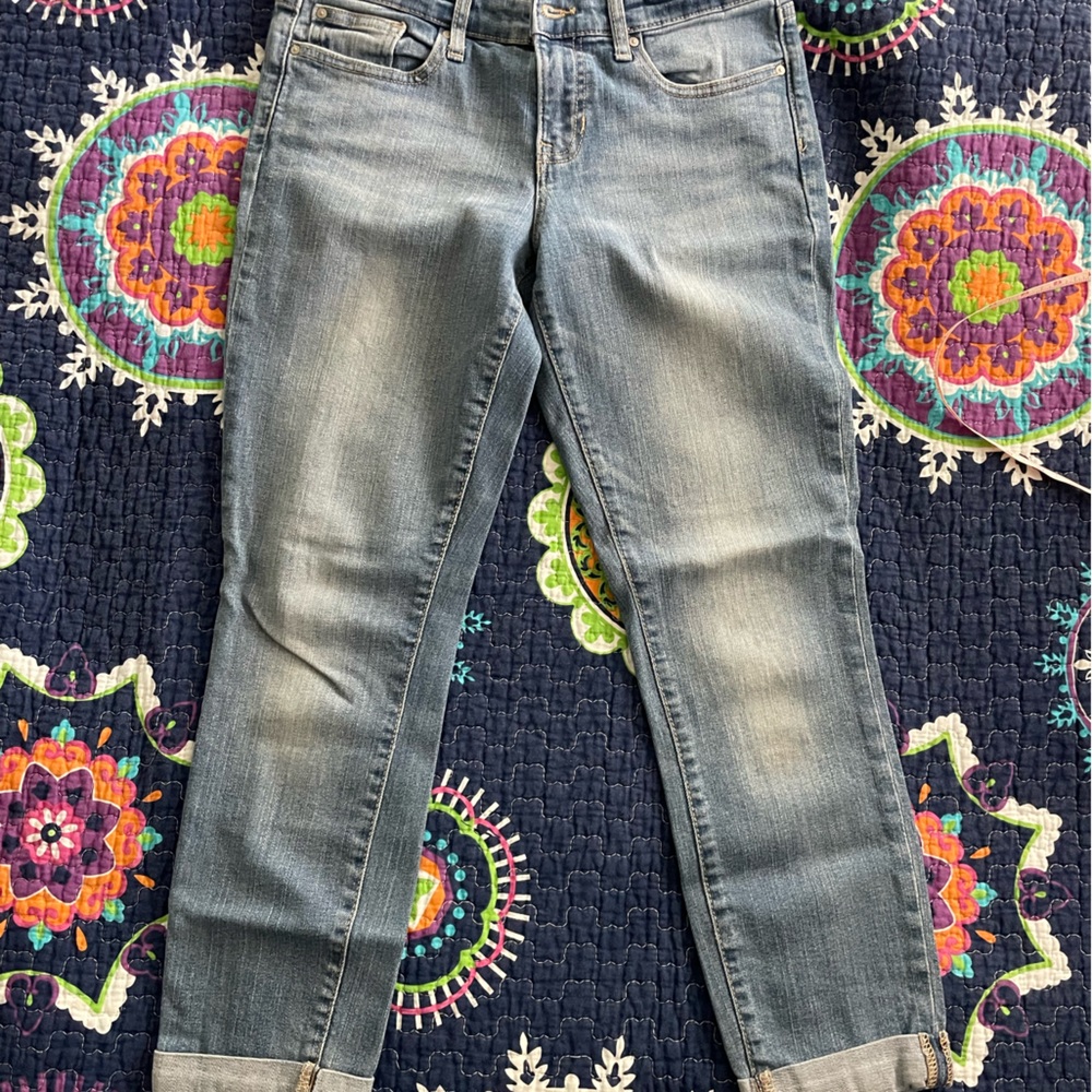 Gap skinny roll up cropped jeans size 4/27